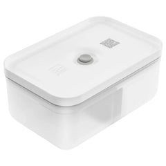 L, Vacuum Lunch Box, Plastic, Semitransparent-grey