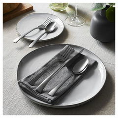 20-pc Slate Flatware Set, 18/10 Stainless Steel, Anthracite