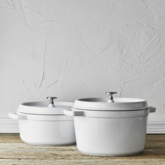 4 qt, Round, Dutch Oven, Pure-white