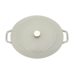 6.25 qt, Wide Oval Dutch Oven, white truffle