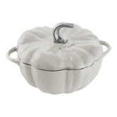 3.5 qt, Pumpkin, Dutch Oven With Stainless Steel Knob, White Truffle