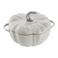 3.5 qt, Pumpkin, Dutch Oven With Stainless Steel Knob, White Truffle