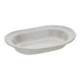 10-inch, Oval Serving Dish, white truffle