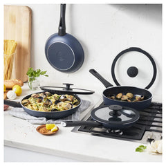 7-pc, Aluminum, Pots And Pans Set Ceramic Non-stick Coating