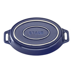9-inch, Oval, Baking Dish, Dark Blue