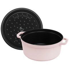 5.5 qt, Round, Dutch Oven, Pink Peony