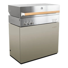 Natural gas grill, taupe