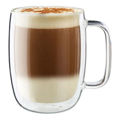 15-oz-/-2-pc Latte Glass Mug Set
