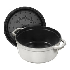 7 qt, Round, Dutch Oven, White Truffle