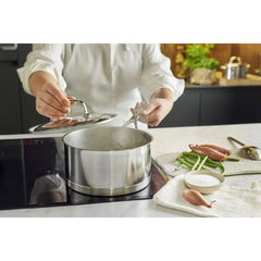 2.25 qt Sauce Pan With Lid, 18/10 Stainless Steel