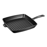 12-inch, Cast Iron, Square, Grill Pan, Black Matte