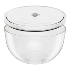 Vacuum bowl set S/M/L / 6-pc, glass, transparent-white