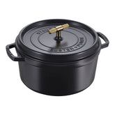7 qt, Round, Dutch Oven Buster And Punch, Black Matte