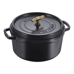 7 qt, Round, Dutch Oven Buster And Punch, Black Matte