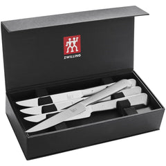 8-pc, 18/10 Stainless Steel Porterhouse Steak Knife Set In Black Presentation Box