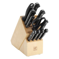 12-pc, Knife block set, natural
