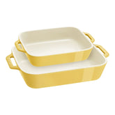 2-pc, Rectangular Baking Dish Set, citron