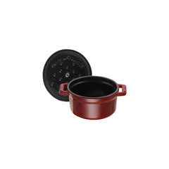 0.25 qt, Mini Round Dutch Oven, grenadine