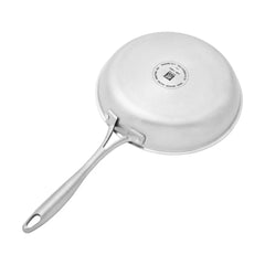 3 Ply, 9.5-inch, 18/10 Stainless Steel, Frying Pan With Glass Lid