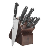 7-pc, Knife block set, walnut