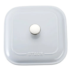 9-inch, Square, Covered Baking Dish, White