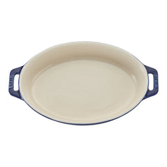 9-inch, Oval, Baking Dish, Dark Blue
