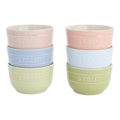 4-inch / 6-pc, Prep Bowl Set Macaron, mixed colors