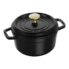 1.25 qt, Round, Dutch Oven, Black Matte