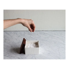 0.375 qt, Ceramic, Small Box With Lid