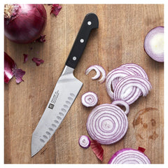 7-inch Rocking Santoku Knife, Hollow Edge