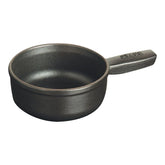 0.375 qt, Mini Cheese Fondue Pot, black matte