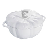 3.5 qt, Pumpkin, Dutch Oven With Stainless Steel Knob, Pure-white