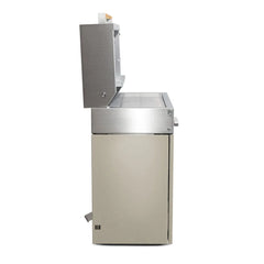 Natural gas grill, taupe
