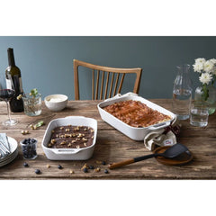 2-pc, Rectangular Baking Dish Set, white