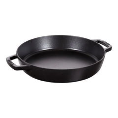 13-inch, Double Handle Fry Pan, black matte