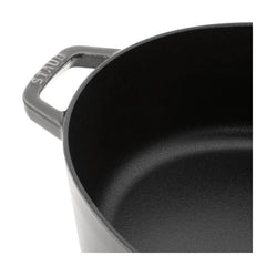 6.25 qt, Wide Oval Dutch Oven, graphite grey