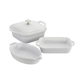 4-pc, Mixed Baking Dish Set, white