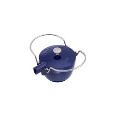 1 qt, Round, Tea Kettle, Dark Blue