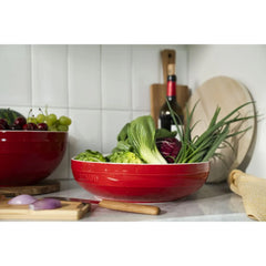 11.5-inch, Shallow Serving Bowl, cherry
