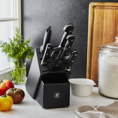 7-pc, Knife block set, black matte