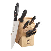 7-pc, Knife block set, natural