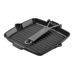 9.5-inch, Square, 9.5" Folding Grill, Black Matte