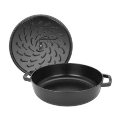 4 qt, Braiser With Lid, Black Matte