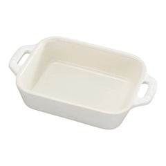 13-x 9.5-inch, Rectangular, Baking Dish, Ivory-white