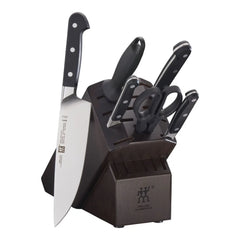 7-pc, Knife block set, walnut