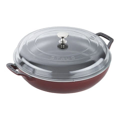 3.5 qt, Braiser With Glass Lid, Grenadine