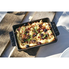 5.5-x 4.25 inch, Rectangular, Mini Baker, Black Matte