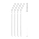 Glass Straw - Clear - Bent Set