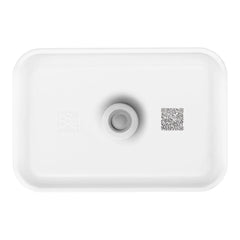 L, DINOS Vacuum Lunch Box, Plastic, White-grey