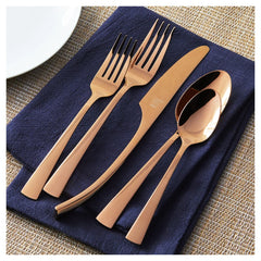 20-pc Rose Gold Flatware Set, 18/10 Stainless Steel, Rose